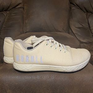 No Bull Crossfit shoes, pale yellow, size 7 1/2, worn but lots of life left
